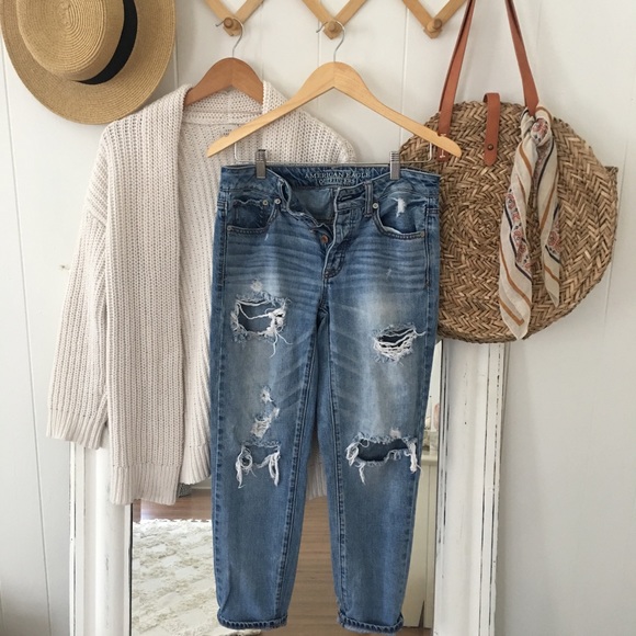 American Eagle Outfitters Denim - Ripped Boyfriend Jeans